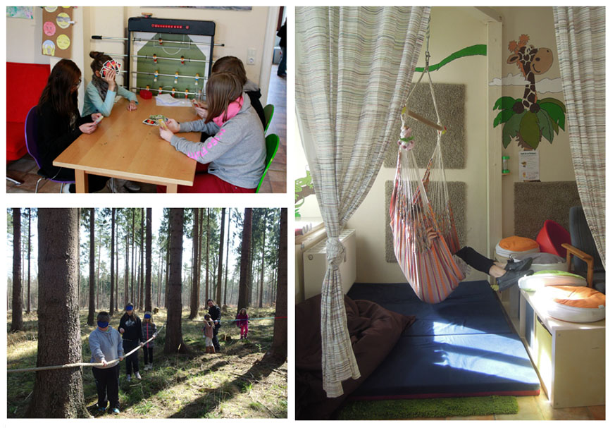 Räume und Kinder im Kindertreff KIBO