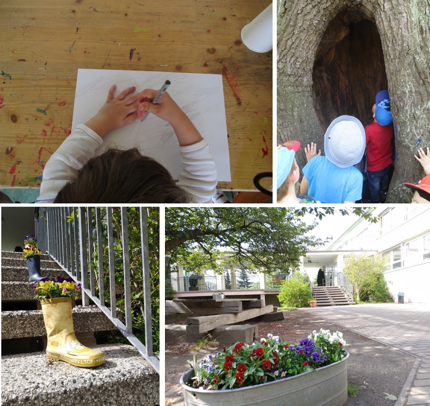 4 Fotos des Dobritzer Kinderlandes