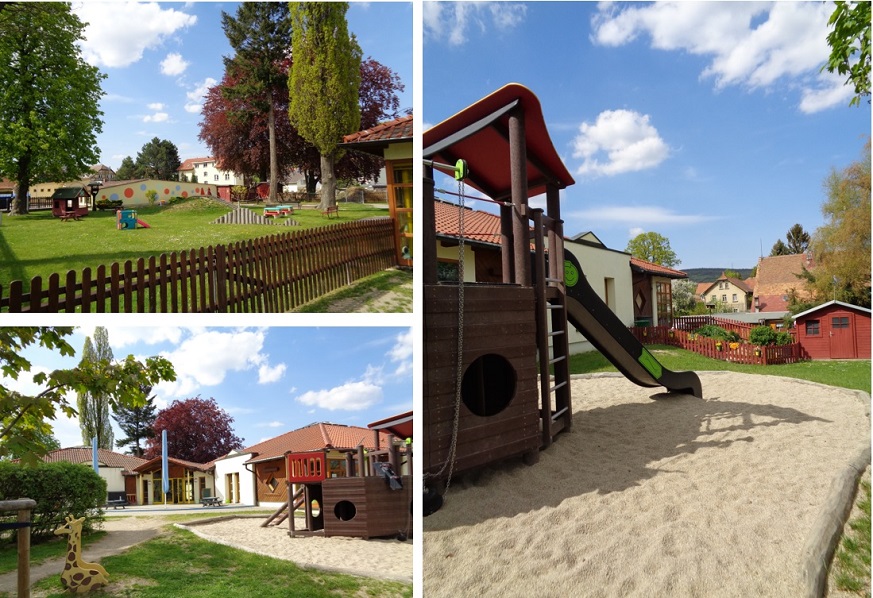 Spielplatz und Außenbereich der Kita Spatzennest Eibau