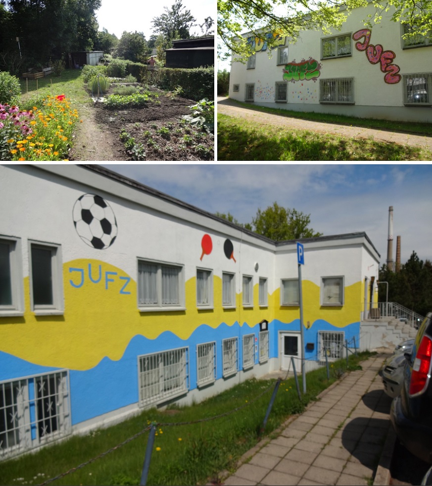 Gebäude und Außenbereich des JUFZ