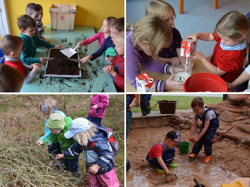 Spielende Kinde der Kita Märchenwald Görlitz